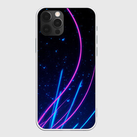 Чехол для iPhone 12 Pro Max с принтом Неоновые линии в городе Новоалтайск, Силикон |  | блики | линии | неон | неоновые линии | неоновые полосы | неоновый свет