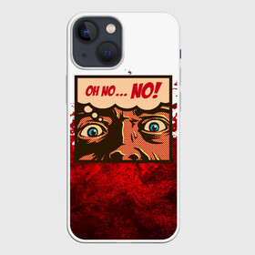 Чехол для iPhone 13 mini с принтом on no...NO в городе Новоалтайск,  |  | blood | diablo | haloween | horror | дьявол | зомби | кости | кровь | мозги | мясо | страшилка | ужасы | хеллоуин | хелоуин