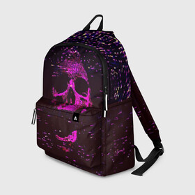 Рюкзак 3D с принтом Phonk Skull в городе Новоалтайск, 100% полиэстер | лямки с регулируемой длиной, сверху петелька, чтобы рюкзак можно было повесить на вешалку. Основное отделение закрывается на молнию, как и внешний карман. Внутри два дополнительных кармана, один из которых закрывается на молнию. По бокам два дополнительных кармашка | 90 | 90 е | hip hop | music | phonk | phonk memphis | phonk rap | phonk skull | rap | skull | trap | vhs | девяностые | музыка | музыка фонк | помехи | реп | рэп | треп | трэп | флекс | фонк | фонк мемфис | фонк реп | фонк рэп | хип хоп | чере