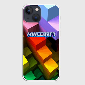 Чехол для iPhone 13 mini с принтом MINECRAFT в городе Новоалтайск,  |  | boy | flight | forest | game | guy | hero | minecraft | river | герой | игра | лес | мальчик | парень | полет | река
