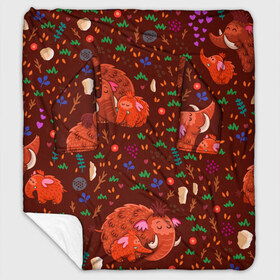 Плед с рукавами с принтом Mammoths в городе Новоалтайск, 100% полиэстер | Закругленные углы, все края обработаны. Ткань не мнется и не растягивается. Размер 170*145 | animals | heart | mammoths | pattern | patterns | texture | звери | мамонты | паттерн | сердечка | текстура | узоры