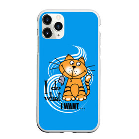 Чехол для iPhone 11 Pro Max матовый с принтом I want - Рыжий кот в городе Новоалтайск, Силикон |  | 