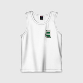 Детская майка хлопок с принтом Слизерин в городе Новоалтайск,  |  | harry potter | slytherin | vdzabma | гарри поттер | слизерин