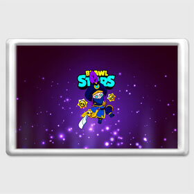 Магнит 45*70 с принтом Brawl Stars/Mortis в городе Новоалтайск, Пластик | Размер: 78*52 мм; Размер печати: 70*45 | Тематика изображения на принте: bibi | crow | leon | logo game | nita | paladin | rogue mortis | sandy | spike | surge | бравл старс | бравлер | браво | вольт | детям | коварный мортис | леон | логотипы игр | мальчикам | меч | мортис | сенди | спайк | спраут