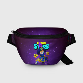 Поясная сумка 3D с принтом Brawl Stars/Mortis в городе Новоалтайск, 100% полиэстер | плотная ткань, ремень с регулируемой длиной, внутри несколько карманов для мелочей, основное отделение и карман с обратной стороны сумки застегиваются на молнию | bibi | crow | leon | logo game | nita | paladin | rogue mortis | sandy | spike | surge | бравл старс | бравлер | браво | вольт | детям | коварный мортис | леон | логотипы игр | мальчикам | меч | мортис | сенди | спайк | спраут