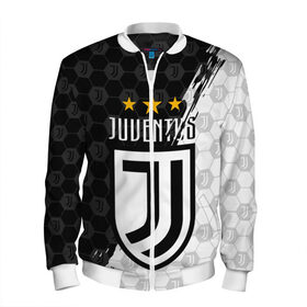 Мужской бомбер 3D с принтом JUVENTUS в городе Новоалтайск, 100% полиэстер | застегивается на молнию, по бокам два кармана без застежек, по низу бомбера и на воротнике - эластичная резинка | cristiano ronaldo | fc juventus | juventus | криштиану роналду. | фк ювентус | футбол | футбольный клуб | ювентус
