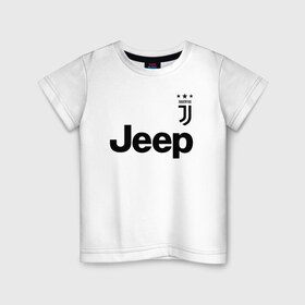 Детская футболка хлопок с принтом JUVENTUS (НА СПИНЕ) в городе Новоалтайск, 100% хлопок | круглый вырез горловины, полуприлегающий силуэт, длина до линии бедер | Тематика изображения на принте: cristiano ronaldo | fc juventus | juventus | криштиану роналду. | фк ювентус | футбол | футбольный клуб | ювентус