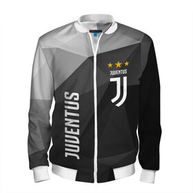 Мужской бомбер 3D с принтом JUVENTUS в городе Новоалтайск, 100% полиэстер | застегивается на молнию, по бокам два кармана без застежек, по низу бомбера и на воротнике - эластичная резинка | 