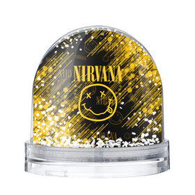 Снежный шар с принтом Nirvana. в городе Новоалтайск, Пластик | Изображение внутри шара печатается на глянцевой фотобумаге с двух сторон | 