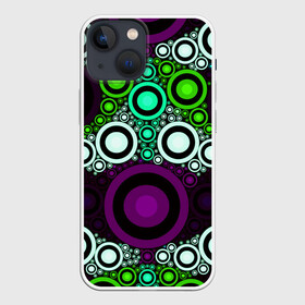 Чехол для iPhone 13 mini с принтом Geckster в городе Новоалтайск,  |  | abstraction | circles | colorful | pattern | patterns | rings | shapes | texture | абстракция | кольца | круги | паттерн | разноцветный | текстура | узоры | формы