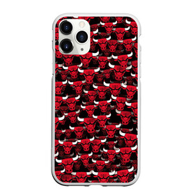 Чехол для iPhone 11 Pro Max матовый с принтом Быки Chicago Bulls в городе Новоалтайск, Силикон |  | Тематика изображения на принте: баскетбол | бык | корова | красный | нба | паттерн | рога | чикаго буллз