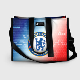 Сумка-шоппер 3D с принтом CHELSEA F.C. / ЧЕЛСИ в городе Новоалтайск, 100% полиэстер | застегивается на металлическую кнопку; внутренний карман застегивается на молнию. Стенки укреплены специальным мягким материалом, чтобы защитить содержимое от несильных ударов
 | chelsea | club | footbal | logo | знак | клуб | логотип | логотипы | символ | символы | форма | футбол | футбольная | футбольный | челси