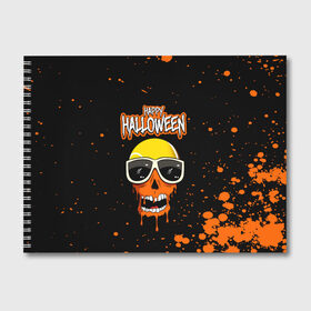 Альбом для рисования с принтом Halloween в городе Новоалтайск, 100% бумага
 | матовая бумага, плотность 200 мг. | Тематика изображения на принте: 31 октября | halloween | halowen | ведьма | день всех святых | джек | костюм | кровь | лого | монстр | надпись | праздник | приведение | призрак | светильник | символ | страшная | тыква | ужасы | хеллоуин | хеллуин