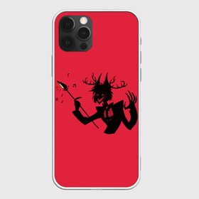 Чехол для iPhone 12 Pro Max с принтом Аластор в городе Новоалтайск, Силикон |  | адский ведущий | аластор | арт | демонический ведущий | демоническое вещание | микрофон | радио демон | рисунок