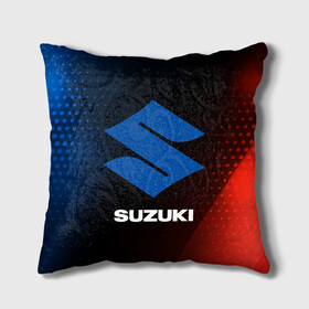 Подушка 3D с принтом SUZUKI / Сузуки в городе Новоалтайск, наволочка – 100% полиэстер, наполнитель – холлофайбер (легкий наполнитель, не вызывает аллергию). | состоит из подушки и наволочки. Наволочка на молнии, легко снимается для стирки | auto | logo | moto | suzuki | symbol | авто | автомобиль | гонки | знак | лого | логотип | логотипы | марка | машина | мото | символ | символы | сузуки