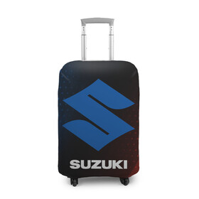 Чехол для чемодана 3D с принтом SUZUKI / Сузуки в городе Новоалтайск, 86% полиэфир, 14% спандекс | двустороннее нанесение принта, прорези для ручек и колес | auto | logo | moto | suzuki | symbol | авто | автомобиль | гонки | знак | лого | логотип | логотипы | марка | машина | мото | символ | символы | сузуки