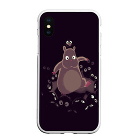 Чехол для iPhone XS Max матовый с принтом Унесенные призраками в городе Новоалтайск, Силикон | Область печати: задняя сторона чехла, без боковых панелей | Тематика изображения на принте: studio ghibli | ведьмина служба доставки | мой сосед тоторо | небесный замок лапута | студия гибли | унесённые призраками | хаяо миядзаки | ходячий замок
