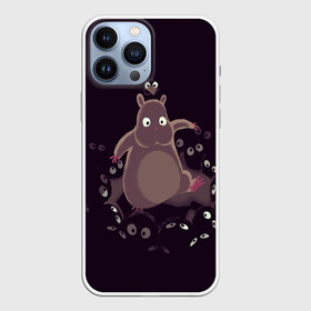 Чехол для iPhone 13 Pro Max с принтом Хомяк Боо и пыльные зайчики в городе Новоалтайск,  |  | studio ghibli | ведьмина служба доставки | мой сосед тоторо | небесный замок лапута | студия гибли | унесённые призраками | хаяо миядзаки | ходячий замок