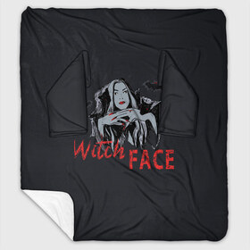 Плед с рукавами с принтом Witch Face в городе Новоалтайск, 100% полиэстер | Закругленные углы, все края обработаны. Ткань не мнется и не растягивается. Размер 170*145 | halloween | hallowen | halowen | helloween | witch face | ведьма | день всех святых | летучая мышь | лицо ведьмы | халовен | халовин | хеллуин
