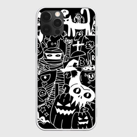 Чехол для iPhone 12 Pro Max с принтом Halloween в городе Новоалтайск, Силикон |  | halloween | mummy | pumpkin | skull | мумия | тыква | хэллоуин | череп