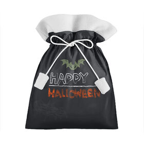 Подарочный 3D мешок с принтом Bat and Happy Hallowen в городе Новоалтайск, 100% полиэстер | Размер: 29*39 см | bat | halloween | hallowen | halowen | helloween | pumpkin | день всех святых | летучая мышь | тыква | халовен | халовин | хеллуин
