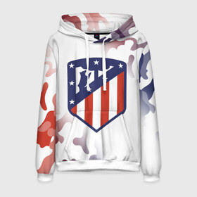 Мужская толстовка 3D с принтом ATLETICO MADRID / Атлетико в городе Новоалтайск, 100% полиэстер | двухслойный капюшон со шнурком для регулировки, мягкие манжеты на рукавах и по низу толстовки, спереди карман-кенгуру с мягким внутренним слоем. | atletico | club | footbal | logo | madrid | атлетико | знак | клуб | логотип | логотипы | мадрид | символ | символы | форма | футбол | футбольная | футбольный