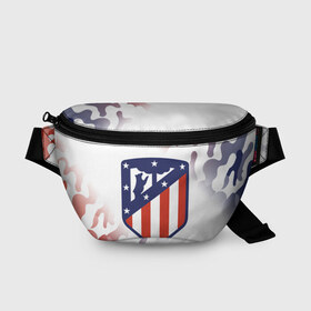 Поясная сумка 3D с принтом ATLETICO MADRID / Атлетико в городе Новоалтайск, 100% полиэстер | плотная ткань, ремень с регулируемой длиной, внутри несколько карманов для мелочей, основное отделение и карман с обратной стороны сумки застегиваются на молнию | atletico | club | footbal | logo | madrid | атлетико | знак | клуб | логотип | логотипы | мадрид | символ | символы | форма | футбол | футбольная | футбольный