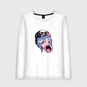 Женский лонгслив хлопок с принтом Anime Bubble Gum Girl в городе Новоалтайск, 100% хлопок |  | cute | fashion | in love | japan | japanese | kanojo | manga | style | turbo | waifu | бабл | вайфу | гипер | девочка | девушка | жвачка | жевательная резинка | кавай | кавайи | кавайная | любовь | манга | милая | пузырь | стиль | тренд