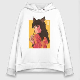 Женское худи Oversize хлопок с принтом Cat Anime Girl в городе Новоалтайск, френч-терри — 70% хлопок, 30% полиэстер. Мягкий теплый начес внутри —100% хлопок | боковые карманы, эластичные манжеты и нижняя кромка, капюшон на магнитной кнопке | cute | fashion | japan | japanese | kanji | manga | neko | waifu | вайфу | девочка | девушка | иероглифы | кавай | кавайи | кавайная | кандзи | катакана | любовь | манга | милая | неко | нэко | нэкомусумэ | стиль | тренд | тренды