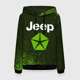 Женская толстовка 3D с принтом JEEP / Джип в городе Новоалтайск, 100% полиэстер  | двухслойный капюшон со шнурком для регулировки, мягкие манжеты на рукавах и по низу толстовки, спереди карман-кенгуру с мягким внутренним слоем. | auto | jeep | logo | moto | symbol | авто | автомобиль | гонки | джип | знак | лого | логотип | логотипы | марка | машина | мото | символ | символы