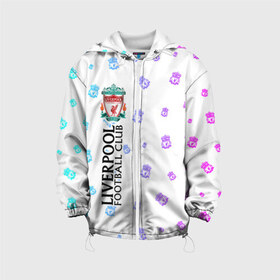Детская куртка 3D с принтом LIVERPOOL / Ливерпуль в городе Новоалтайск, 100% полиэстер | застежка — молния, подол и капюшон оформлены резинкой с фиксаторами, по бокам — два кармана без застежек, один потайной карман на груди, плотность верхнего слоя — 90 г/м2; плотность флисового подклада — 260 г/м2 | Тематика изображения на принте: 