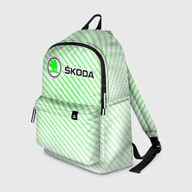 Рюкзак 3D с принтом SKODA / Шкода в городе Новоалтайск, 100% полиэстер | лямки с регулируемой длиной, сверху петелька, чтобы рюкзак можно было повесить на вешалку. Основное отделение закрывается на молнию, как и внешний карман. Внутри два дополнительных кармана, один из которых закрывается на молнию. По бокам два дополнительных кармашка | auto | logo | moto | skoda | symbol | авто | автомобиль | гонки | знак | лого | логотип | логотипы | марка | машина | мото | символ | символы | шкода