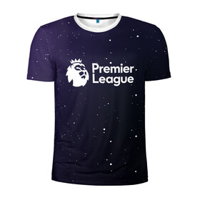 Мужская футболка 3D спортивная с принтом Premier League АПЛ в городе Новоалтайск, 100% полиэстер с улучшенными характеристиками | приталенный силуэт, круглая горловина, широкие плечи, сужается к линии бедра | english premier league | epl | premier league | английская премьер лига | апл | футбол