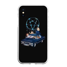 Чехол для iPhone XS Max матовый с принтом Сверхъестественное в городе Новоалтайск, Силикон | Область печати: задняя сторона чехла, без боковых панелей | art | supernatural | азазель | арт | винчестеры | гавриил | дин | кас | кастиэль | кроули | люцифер | сверхъестественное | сериал | сериалы | сэм