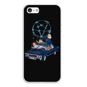 Чехол для iPhone 5/5S матовый с принтом Сверхъестественное в городе Новоалтайск, Силикон | Область печати: задняя сторона чехла, без боковых панелей | art | supernatural | азазель | арт | винчестеры | гавриил | дин | кас | кастиэль | кроули | люцифер | сверхъестественное | сериал | сериалы | сэм