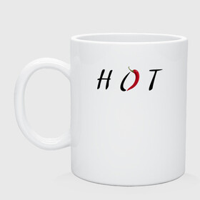 Кружка керамическая с принтом Hot pepper в городе Новоалтайск, керамика | объем — 330 мл, диаметр — 80 мм. Принт наносится на бока кружки, можно сделать два разных изображения | hot | hot pepper | pepper | горячий | горячий перец | горячо | крутой перец | перец | перцы | перчик | перчики