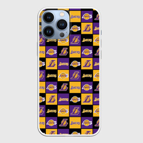 Чехол для iPhone 13 Pro Max с принтом LA LAKERS | ЛЕЙКЕРС в городе Новоалтайск,  |  | bryant | james | jordan | kobe | la lakers | lakers | lebron | nba | брайант | брайнт | джеймс | джордан | коби | леброн | лейкерс | лэйкерс | мамба | нба | черная