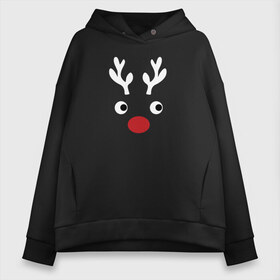 Женское худи Oversize хлопок с принтом Deer Papa в городе Новоалтайск, френч-терри — 70% хлопок, 30% полиэстер. Мягкий теплый начес внутри —100% хлопок | боковые карманы, эластичные манжеты и нижняя кромка, капюшон на магнитной кнопке | 2020 | family look | merry christmas | new year | год крысы | зима | новый год | праздник | рождество | фэмили лук