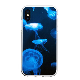 Чехол для iPhone XS Max матовый с принтом Медуза в городе Новоалтайск, Силикон | Область печати: задняя сторона чехла, без боковых панелей | medusozoa | медуза | медузы | морское животное | ядовитая медуза