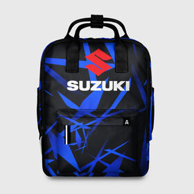 Женский рюкзак 3D с принтом Suzuki в городе Новоалтайск, 100% полиэстер | лямки с регулируемой длиной, сверху ручки, чтобы рюкзак нести как сумку. Основное отделение закрывается на молнию, как и внешний карман. Внутри два дополнительных кармана, один из которых закрывается на молнию. По бокам два дополнительных кармашка, куда поместится маленькая бутылочка
 | suzuki | авто | автомобиль | гонщик | дорога | машина | мото | мотоцикл | мотоциклист | потепрялся | руль | скорость | сузуки