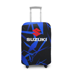Чехол для чемодана 3D с принтом Suzuki в городе Новоалтайск, 86% полиэфир, 14% спандекс | двустороннее нанесение принта, прорези для ручек и колес | suzuki | авто | автомобиль | гонщик | дорога | машина | мото | мотоцикл | мотоциклист | потепрялся | руль | скорость | сузуки