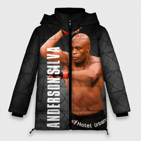 Женская зимняя куртка 3D с принтом Anderson Silva в городе Новоалтайск, верх — 100% полиэстер; подкладка — 100% полиэстер; утеплитель — 100% полиэстер | длина ниже бедра, силуэт Оверсайз. Есть воротник-стойка, отстегивающийся капюшон и ветрозащитная планка. 

Боковые карманы с листочкой на кнопках и внутренний карман на молнии | ahmat | anderson | mma | silva | ufc | андерсон | ахмат | бои без правил | микс файт | мма | силва | сильва