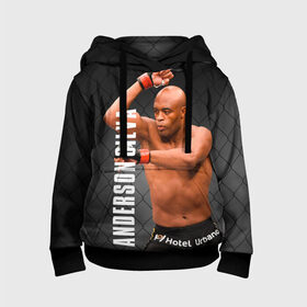 Детская толстовка 3D с принтом Anderson Silva в городе Новоалтайск, 100% полиэстер | двухслойный капюшон со шнурком для регулировки, мягкие манжеты на рукавах и по низу толстовки, спереди карман-кенгуру с мягким внутренним слоем | ahmat | anderson | mma | silva | ufc | андерсон | ахмат | бои без правил | микс файт | мма | силва | сильва