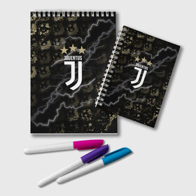 Блокнот с принтом JUVENTUS. в городе Новоалтайск, 100% бумага | 48 листов, плотность листов — 60 г/м2, плотность картонной обложки — 250 г/м2. Листы скреплены удобной пружинной спиралью. Цвет линий — светло-серый
 | cr7 | juve | juventus | ronaldo | роналдо | ювентус
