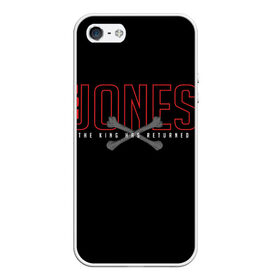 Чехол для iPhone 5/5S матовый с принтом Jon Bones Jones в городе Новоалтайск, Силикон | Область печати: задняя сторона чехла, без боковых панелей | Тематика изображения на принте: bones | jon | jones | mma | ufc | боец | джон | джонс | единоборства | кости | кость | мма | смешанные | юфс