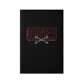 Обложка для паспорта матовая кожа с принтом Jon Bones Jones в городе Новоалтайск, натуральная матовая кожа | размер 19,3 х 13,7 см; прозрачные пластиковые крепления | Тематика изображения на принте: bones | jon | jones | mma | ufc | боец | джон | джонс | единоборства | кости | кость | мма | смешанные | юфс
