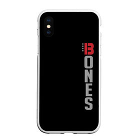 Чехол для iPhone XS Max матовый с принтом Jon Bones Jones в городе Новоалтайск, Силикон | Область печати: задняя сторона чехла, без боковых панелей | Тематика изображения на принте: bones | jon | jones | mma | ufc | боец | джон | джонс | единоборства | кости | кость | мма | смешанные | юфс