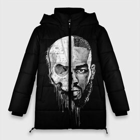 Женская зимняя куртка 3D с принтом Jon Bones Jones в городе Новоалтайск, верх — 100% полиэстер; подкладка — 100% полиэстер; утеплитель — 100% полиэстер | длина ниже бедра, силуэт Оверсайз. Есть воротник-стойка, отстегивающийся капюшон и ветрозащитная планка. 

Боковые карманы с листочкой на кнопках и внутренний карман на молнии | bones | jon | jones | mma | ufc | боец | джон | джонс | единоборства | кости | кость | мма | смешанные | юфс