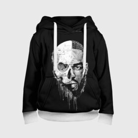Детская толстовка 3D с принтом Jon Bones Jones в городе Новоалтайск, 100% полиэстер | двухслойный капюшон со шнурком для регулировки, мягкие манжеты на рукавах и по низу толстовки, спереди карман-кенгуру с мягким внутренним слоем | bones | jon | jones | mma | ufc | боец | джон | джонс | единоборства | кости | кость | мма | смешанные | юфс