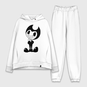 Женский костюм хлопок Oversize с принтом Bendy And The Ink Machine в городе Новоалтайск,  |  | bendy | bendy and the ink machine | бенди | бени | бенни | бэнди | детская | детям | игра | капли | компьютерная игра | краска | машина | подтеки | ужастик | чернила | чернильная